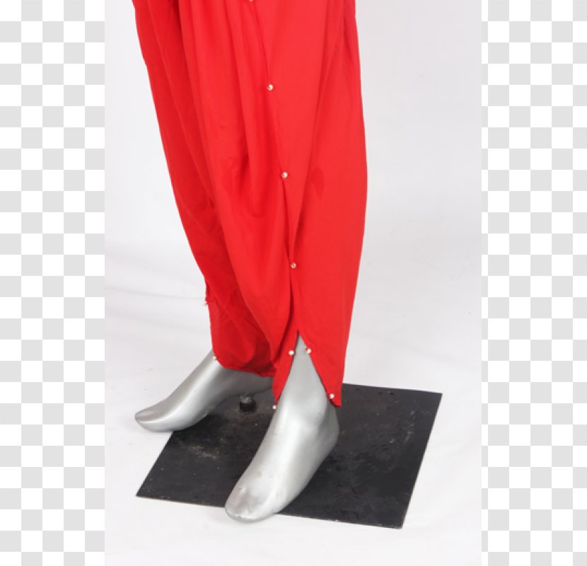 Shoulder Pants - Red - Tulip Material Transparent PNG