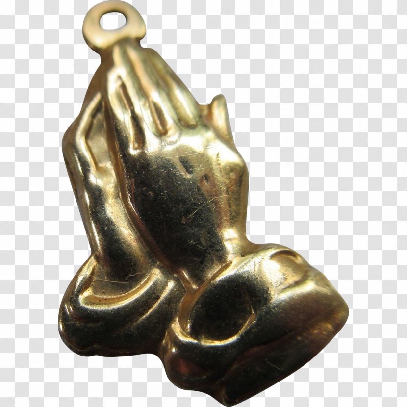 Bronze Sculpture 01504 - Brass - Praying Hands Transparent PNG
