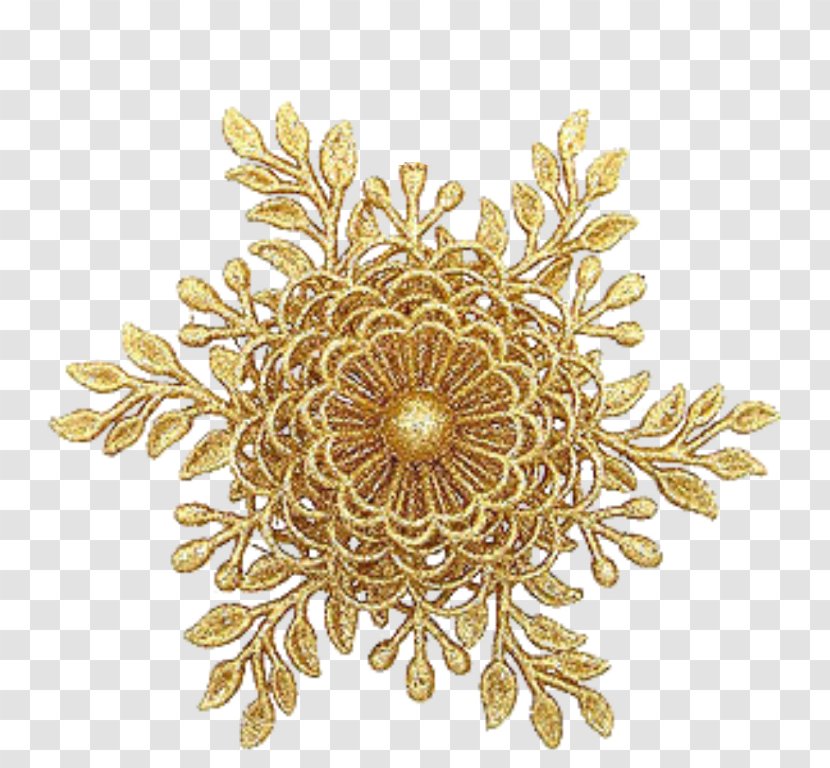 Gold Christmas Ornament Jewellery Pandora Flower Transparent PNG