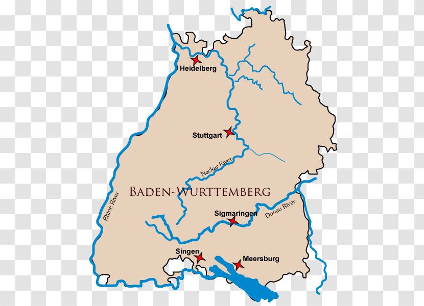 Baden-Baden Stuttgart Map States Of Germany United - Area - India With Location Pointer Transparent PNG