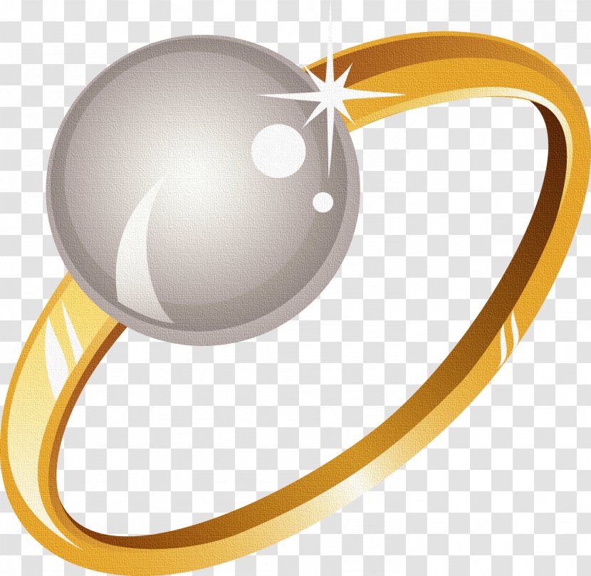 Wedding Ring Pearl - Scalable Vector Graphics - Gold Transparent PNG