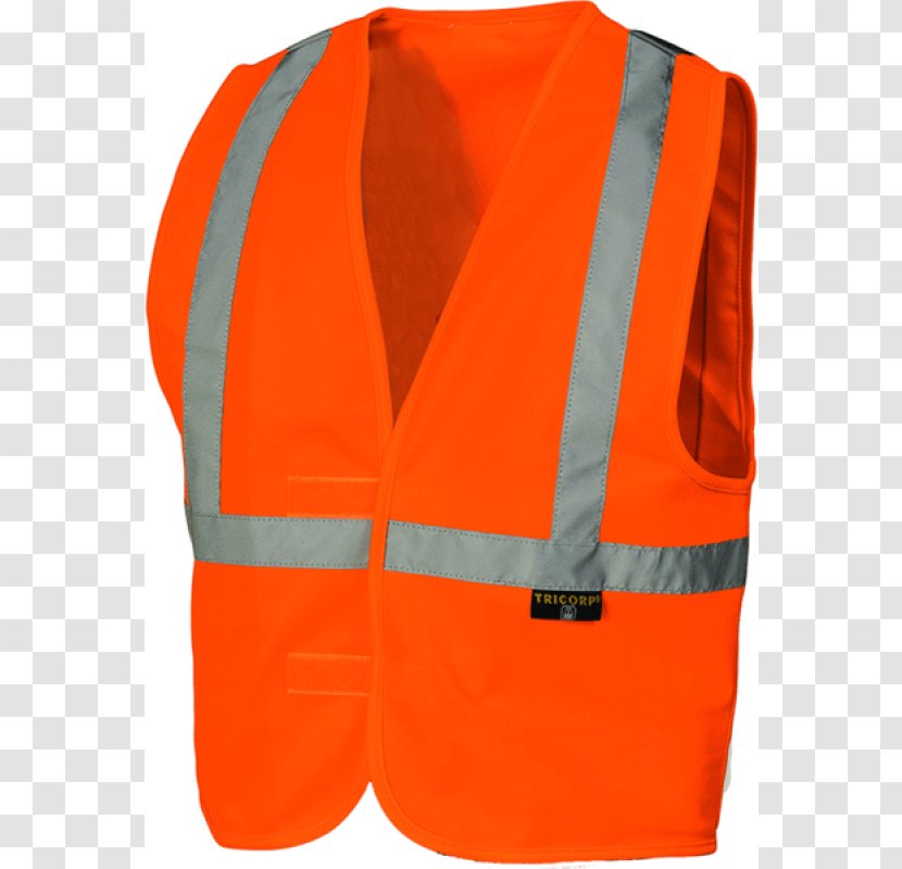 Gilets T-shirt Workwear High-visibility Clothing Child - Vest Transparent PNG