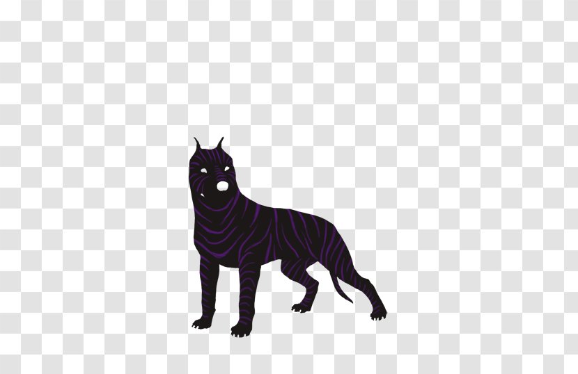 Whiskers Cat Dog Puma Character - Black - American Pit Bull Terrier Transparent PNG