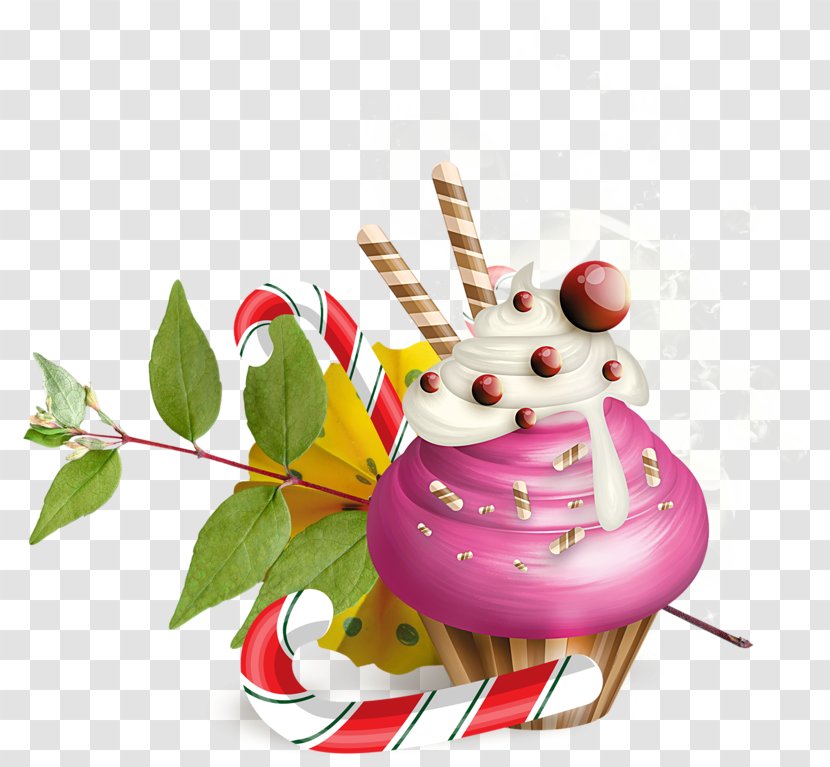 Christmas Day Cupcake Dessert Ice Cream - Bride - Accessoires Symbol Transparent PNG