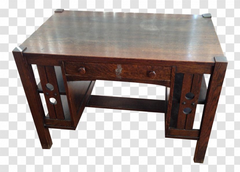Table Desk Antique Library Mission Style Furniture Transparent PNG