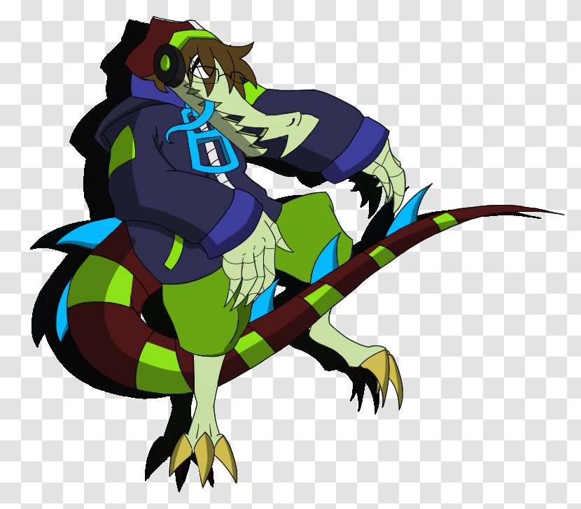 Lethal League Blaze Fan Art Team Reptile - Mythical Creature - Candyman Transparent PNG