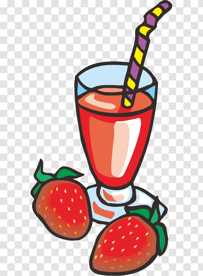 Ice Cream Smoothie Milkshake Strawberry Juice - Cuisine - Vector Transparent PNG