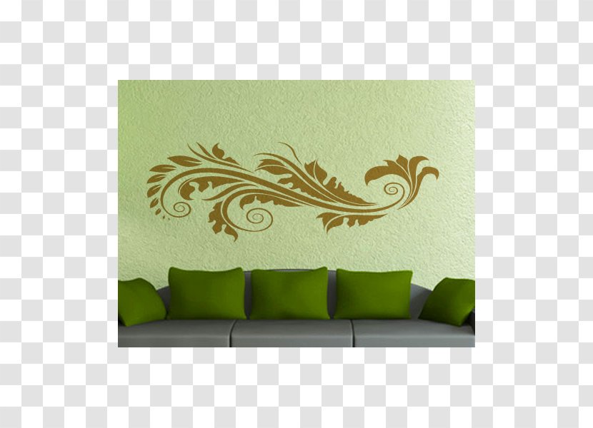 Rectangle Sticker - Green - Flower Wall DecalFlower Transparent PNG