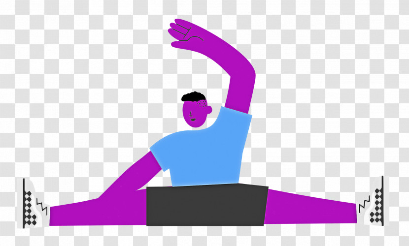 Sitting Floor Stretching Sports Transparent PNG