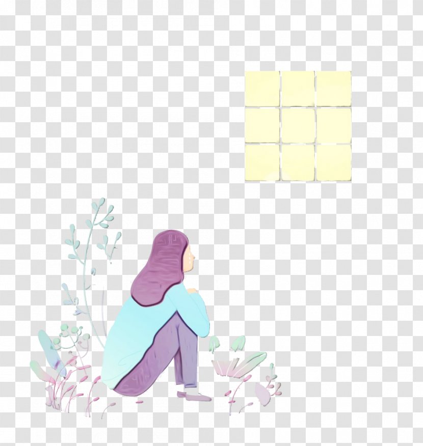 Sitting - Paint - Wet Ink Transparent PNG