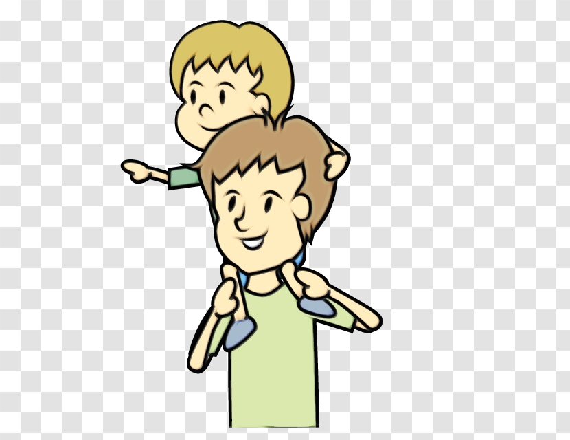 Cartoon Finger Child Clip Art Male - Arm - Thumb Happy Transparent PNG