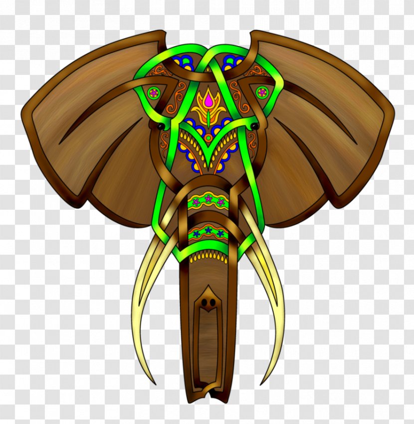 Celtic Knot Indian Elephant Elephantidae Drawing - Pollinator - Membrane Winged Insect Transparent PNG