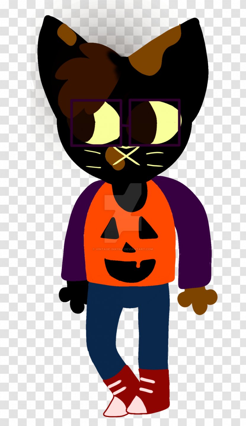 Cat Night In The Woods Visual Arts - Fictional Character Transparent PNG