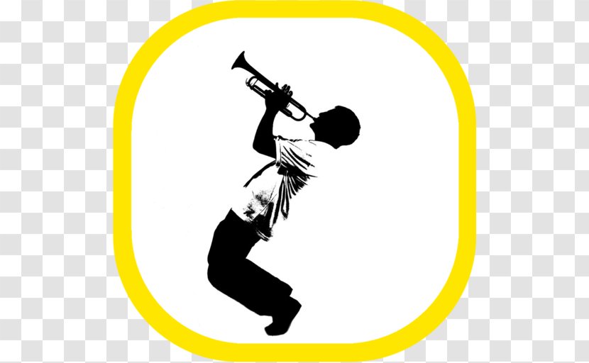 Trumpeter Silhouette Dj One Two Musician - Heart - Trumpet Transparent PNG