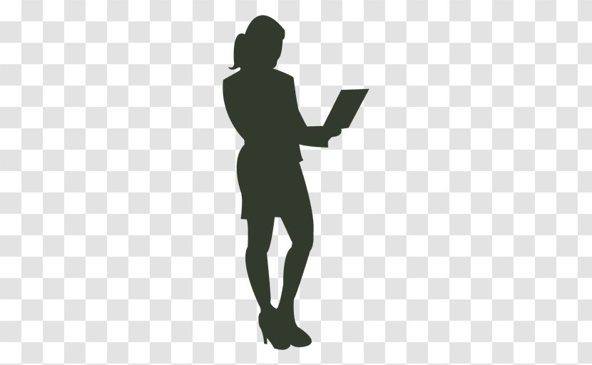 Silhouette Businessperson Drawing - Tree - Working Transparent PNG