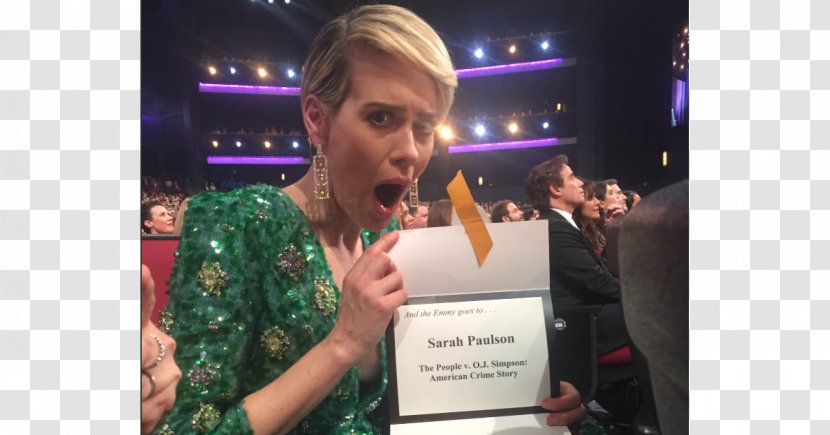 American Horror Story Sarah Paulson 68th Primetime Emmy Awards - Facial Hair - Actor Transparent PNG