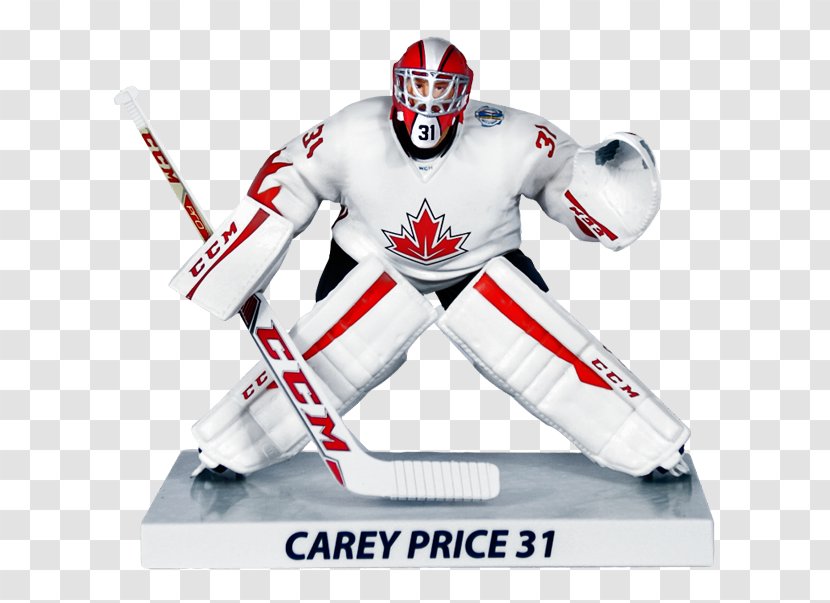 2016 World Cup Of Hockey Canada Men's National Ice Team 2015–16 NHL Season Goaltender 2016–17 - Action Figure - Carey Price Transparent PNG