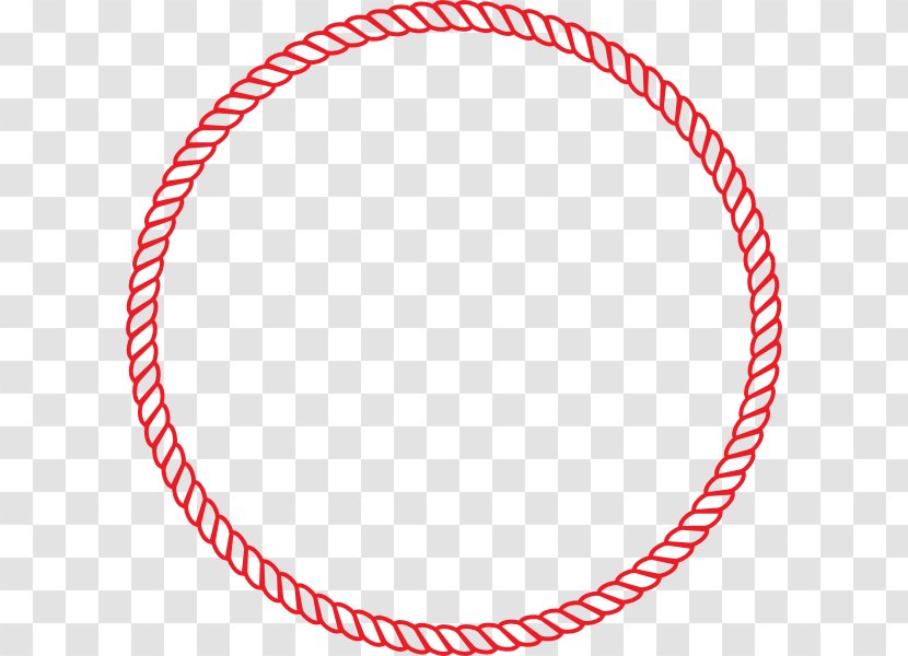 Rope Circle Clip Art - Red - Pink Lasso Cliparts Transparent PNG
