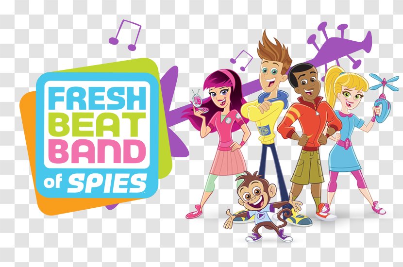 Nick Jr. Nickelodeon Children's Television Series Fresh Beat Band Of Spies - Watercolor - Season 1 ShowFresh Transparent PNG