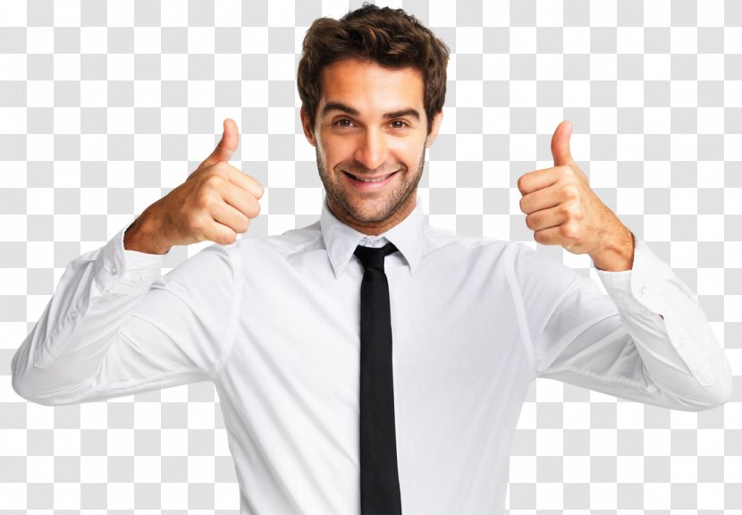Thumb Signal Service Gesture - Happy Man Transparent PNG