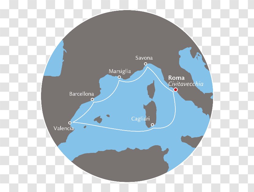 Port Of Naples Costa Fascinosa Cruises Cruise Ship - Map - Pacifica Transparent PNG