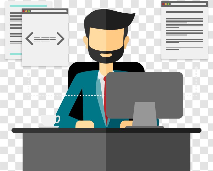 Software Developer Clip Art Transparency Image - Desk - Html5 Business Transparent PNG