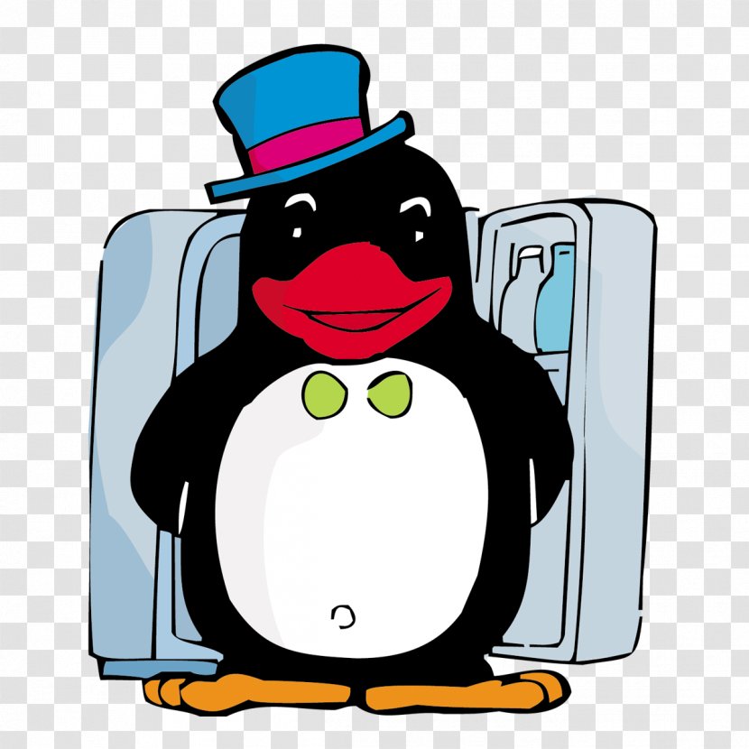 Penguin Drawing Clip Art - Refrigerator Transparent PNG
