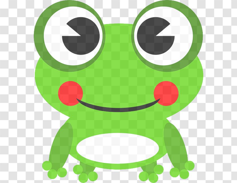 Green Frog Clip Art Cartoon Toad - Smile - True Transparent PNG