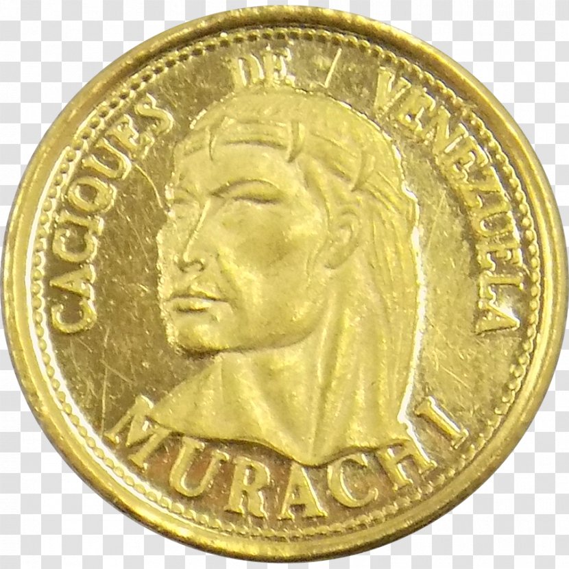 Gold Dime Perth Mint Venezuela Coin - Cash Transparent PNG