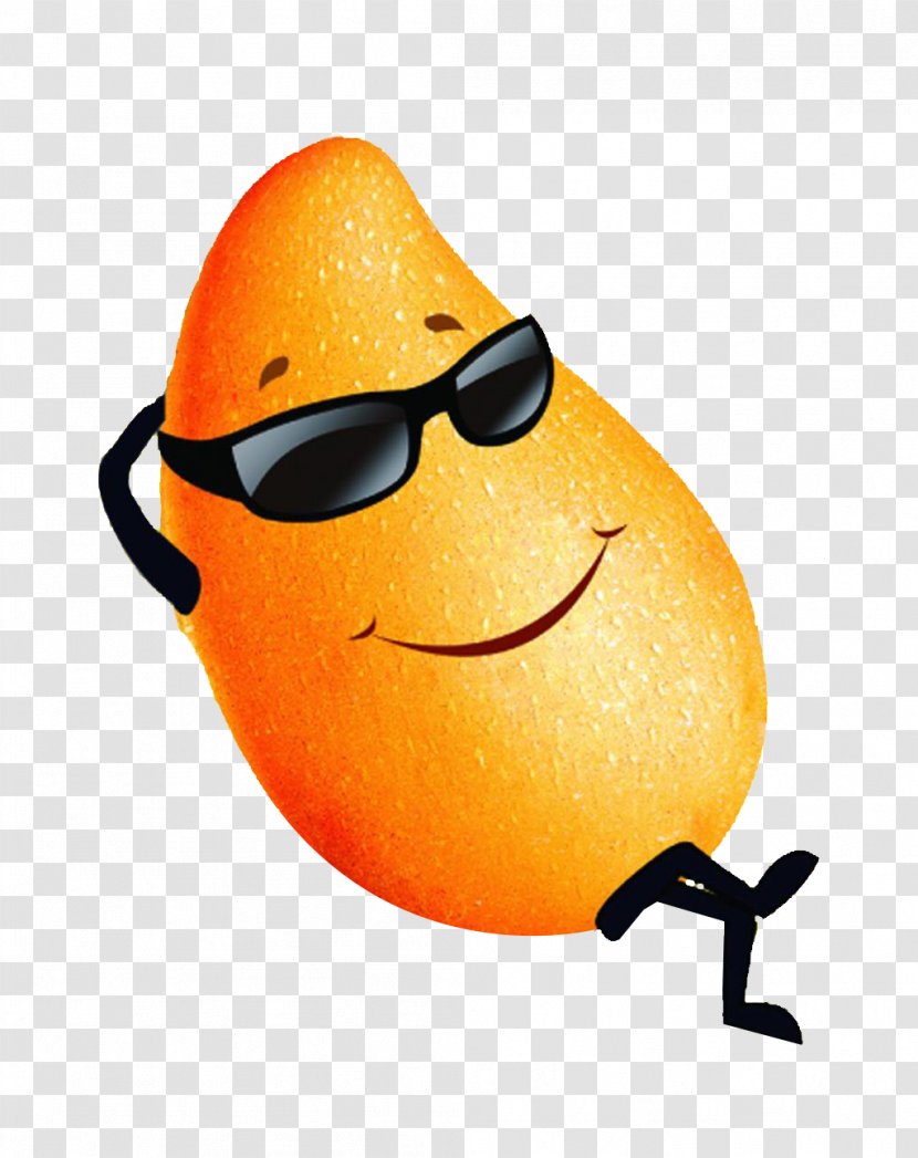 Cartoon Poster Mango Illustration - Orange - Boss Transparent PNG