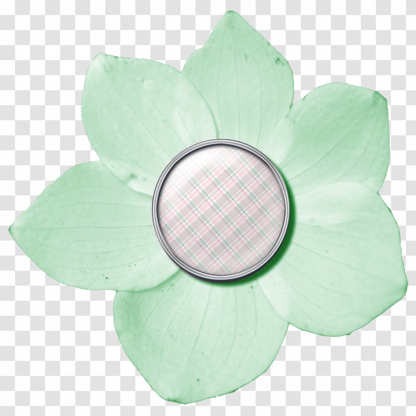 Paper Flower Digital Scrapbooking Clip Art - Chemical Element - Mint Transparent PNG