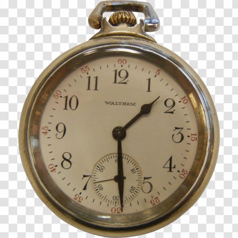 Clock Waltham Watch Company Pocket - Metal Transparent PNG
