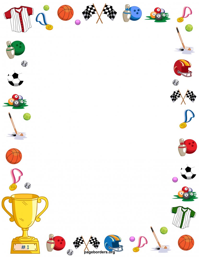 Sport Ball Clip Art - Point - Sports Paper Cliparts Transparent PNG