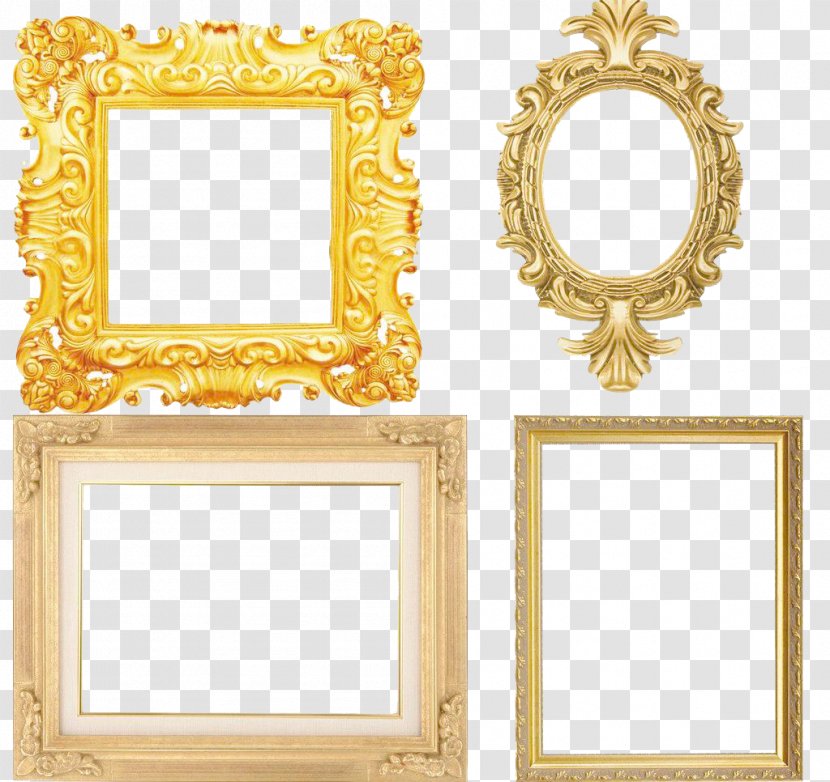 Picture Frame Mirror - Door - European-style Transparent PNG
