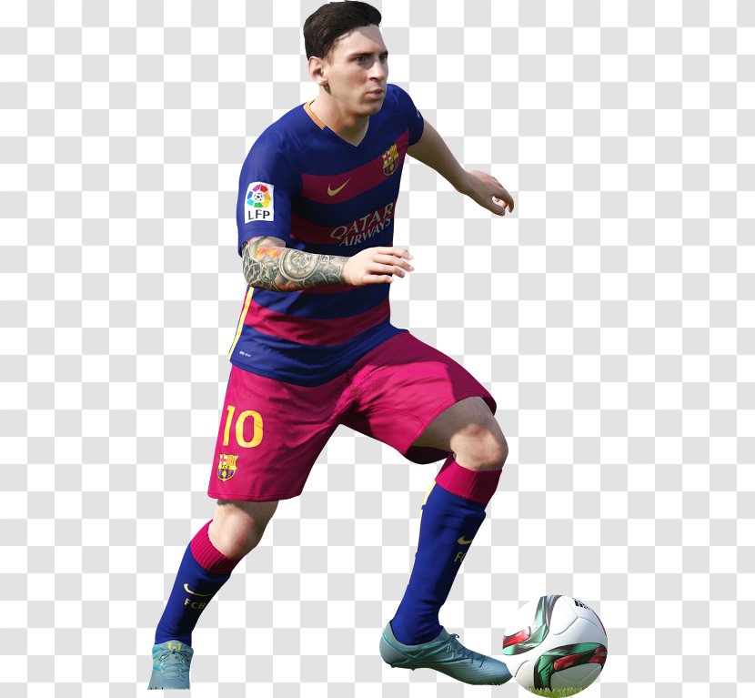 Lionel Messi FIFA 16 18 FC Barcelona Football Player - Uniform Transparent PNG