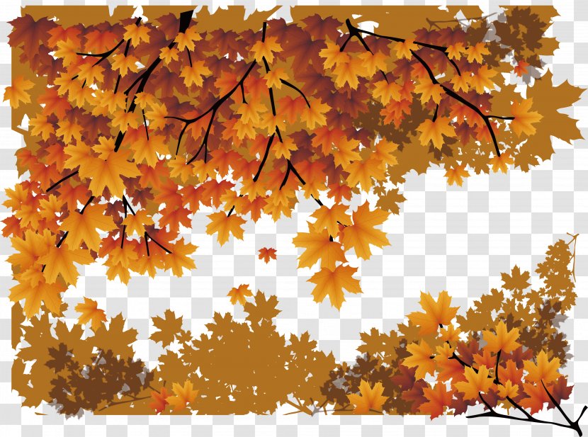 Maple Leaf Autumn Poster Transparent PNG