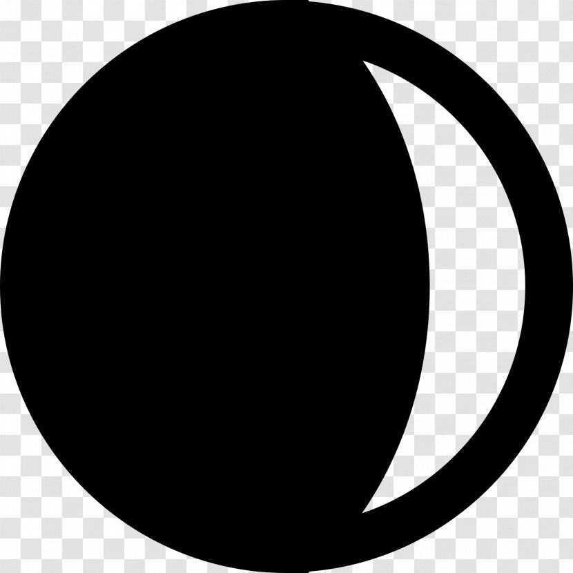 Circle Desktop Wallpaper Point Logo Computer - Monochrome - Crescent Picture Material Transparent PNG