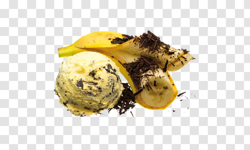 Ice Cream Frosting & Icing Crème Brûlée Tiramisu Stracciatella - Banana - In Chocolate Transparent PNG