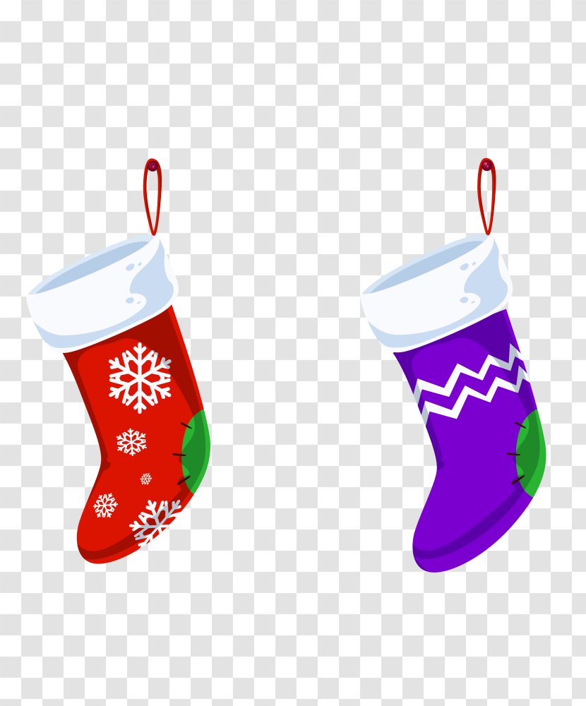 Christmas Stockings Sock - Ornament - Cartoon Stocking Transparent PNG