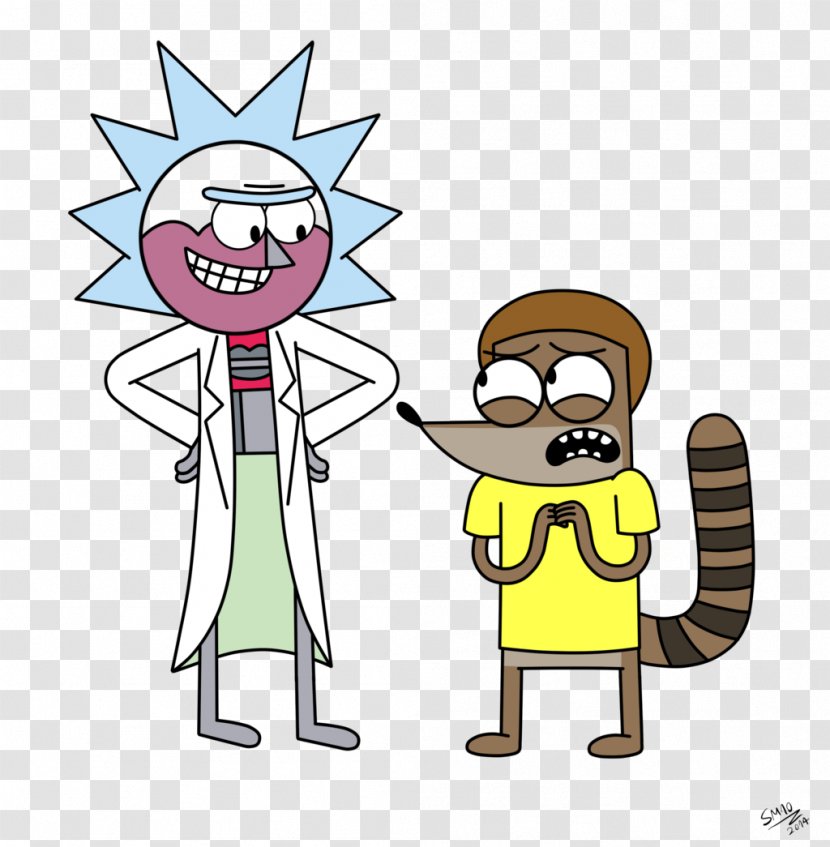 Mordecai Rigby Benson Art Don - Watercolor - Rick And Morty Transparent PNG