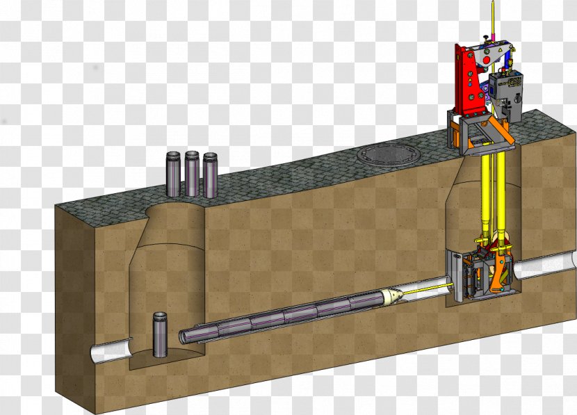 Pipe Bursting Manhole Sewerage Trenchless Technology - Cylinder Transparent PNG