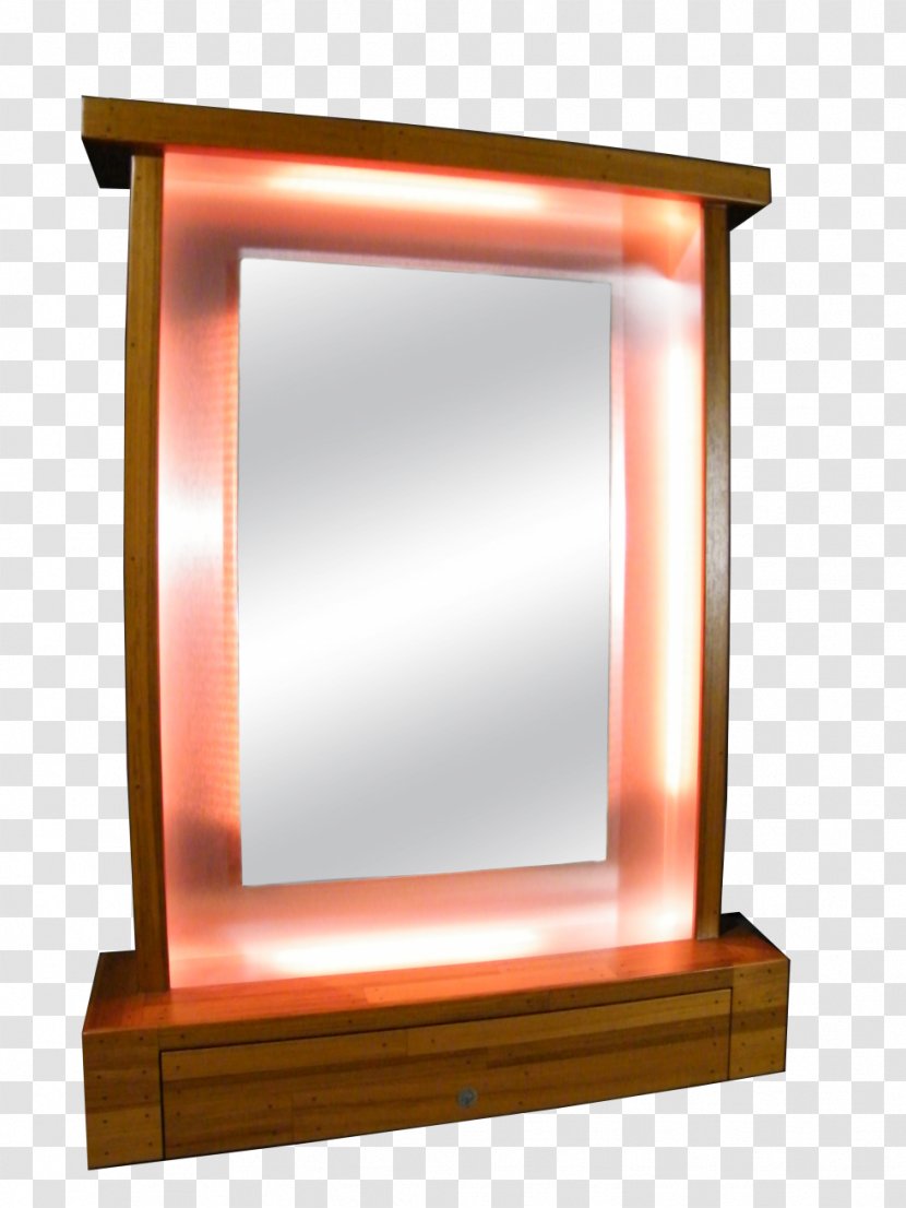 Light Furniture Mirror Drawer Reflection - Rectangle Transparent PNG