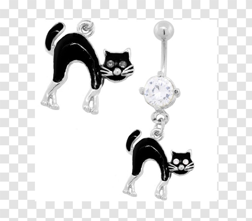 Earring Cat Body Jewellery - Fashion Accessory Transparent PNG