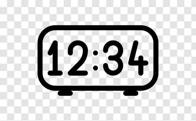 Digital Clock Timer Alarm Clocks - Text Transparent PNG