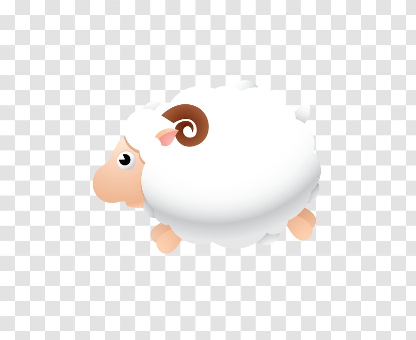 Sheep Cartoon Illustration Transparent PNG