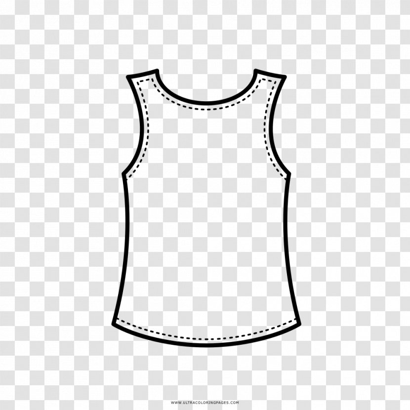 Sleeveless Shirt T-shirt Drawing - Color Transparent PNG