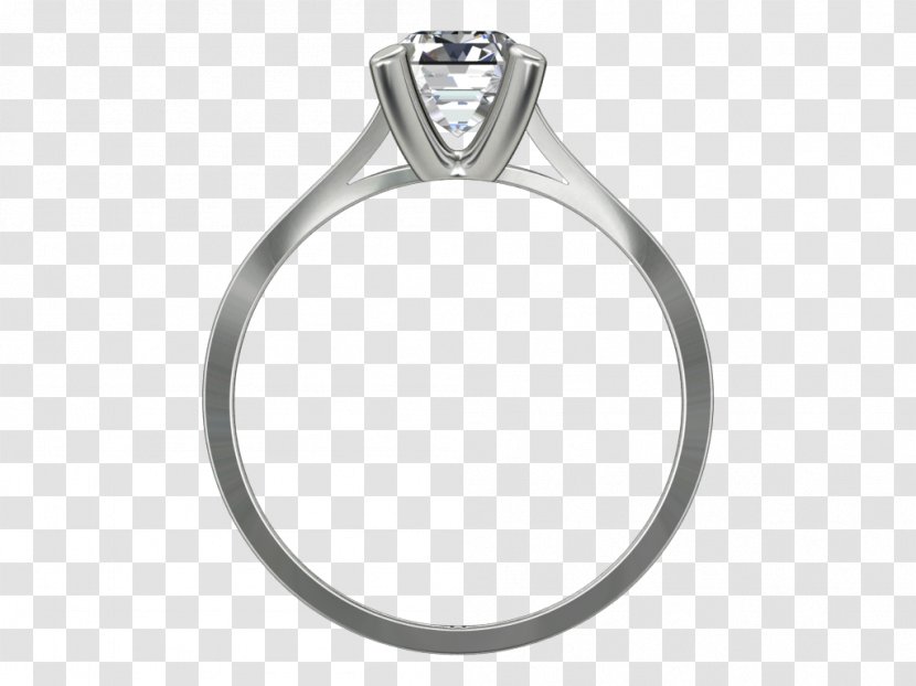 Ring Body Jewellery Silver - Model Transparent PNG