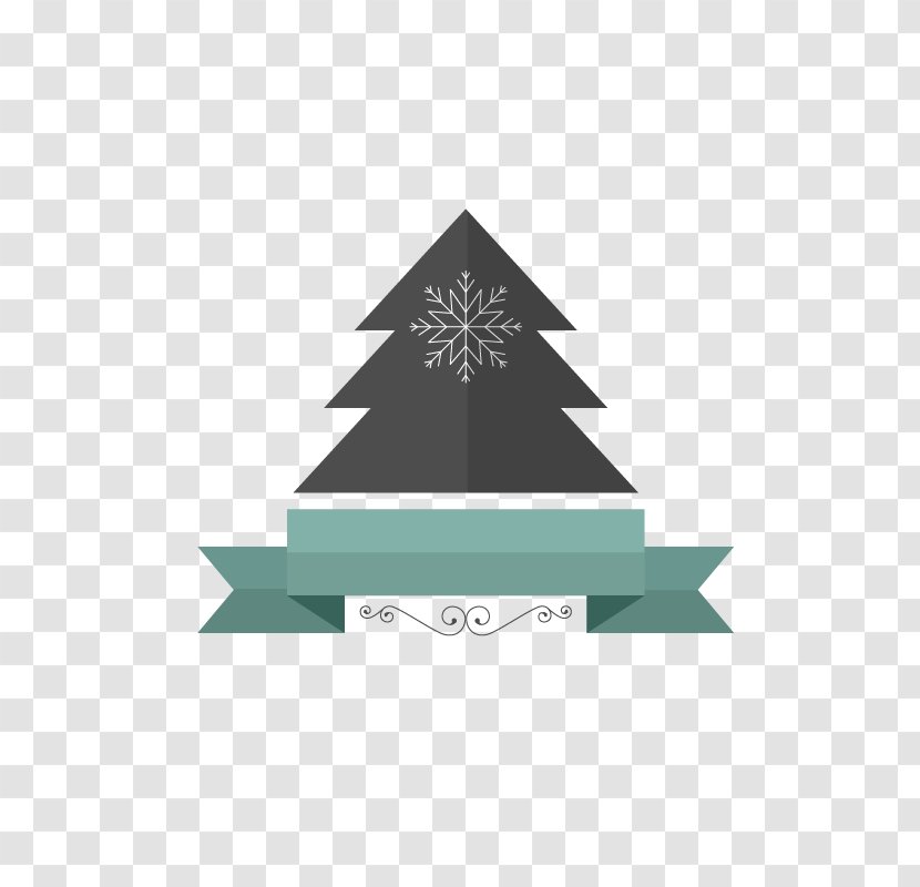 Computer Graphics Icon - Triangle - Blue Snowflake Christmas Label Banner Transparent PNG
