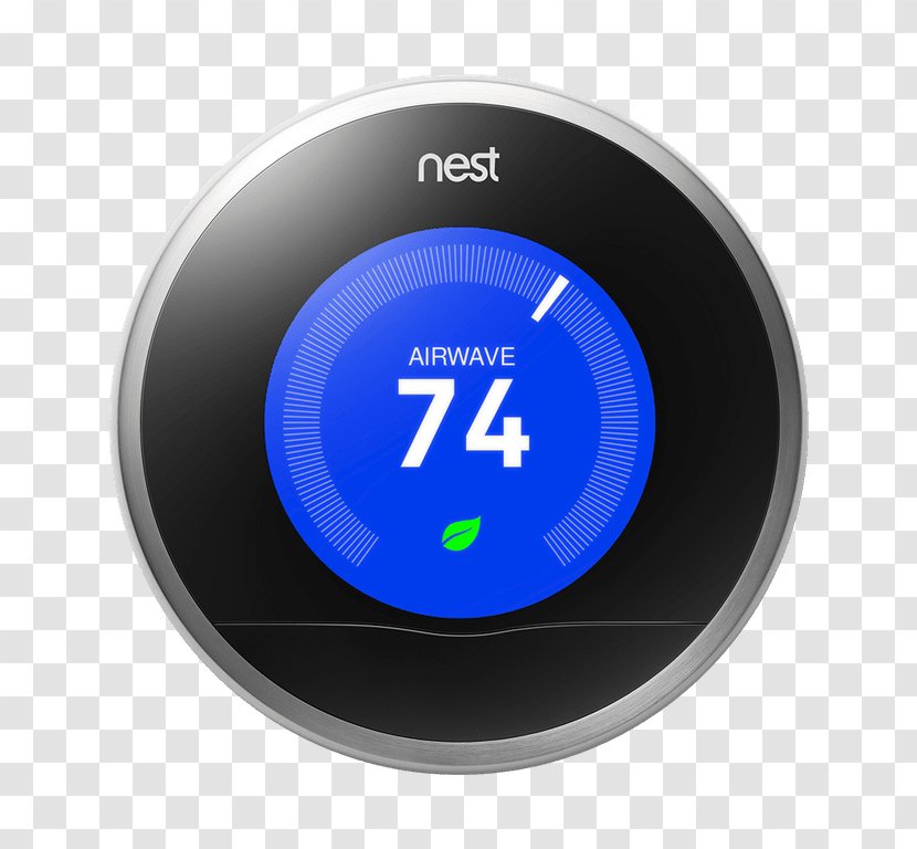 Nest Learning Thermostat Smart Labs Programmable - Home Automation Kits - Make Adjustments For Weather Transparent PNG