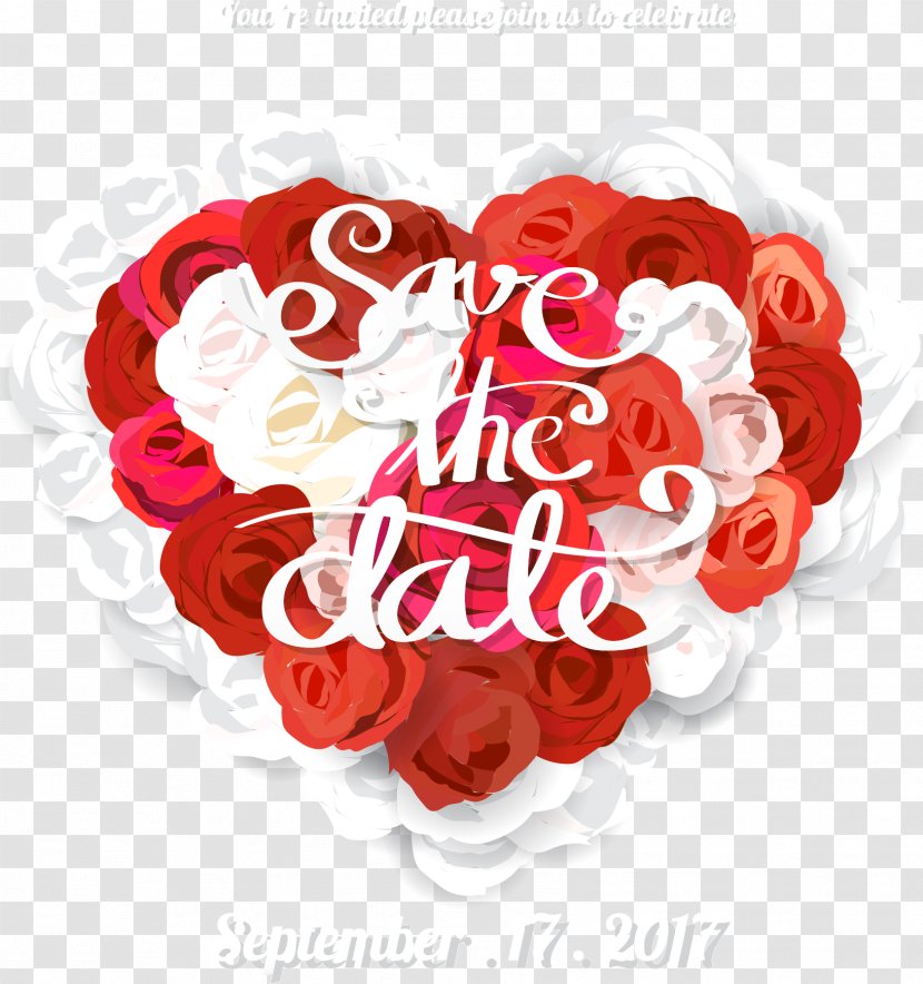 White Rose Puzzle Wedding Invitation Love Jigsaw Garden Roses - Red - And Transparent PNG